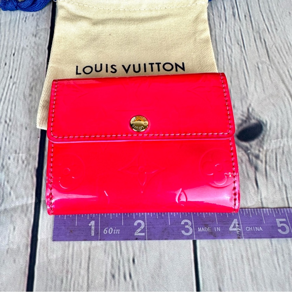 Louis Vuitton pink vernis leather ludlow card holder coin case - Picture 16 of 16